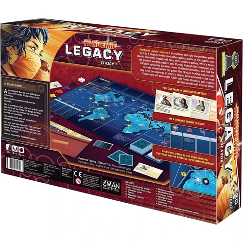 Настольная игра Z-Man Games Pandemic: Legacy - Season 1 (Red Version) EN НА АНГЛИЙСКОМ ЯЗЫКЕ: Производитель Z-Man Games