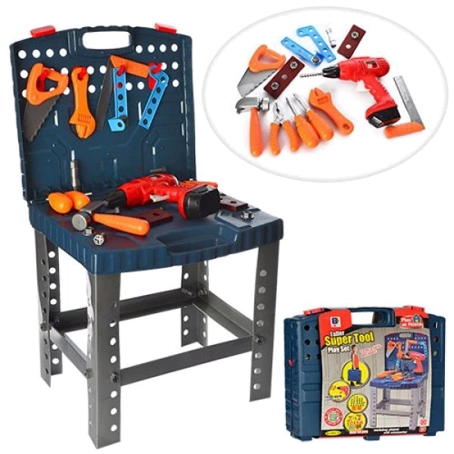 Набор инструментов Tool Set верстак, дрель, 50 предм., чемодан (661-74)