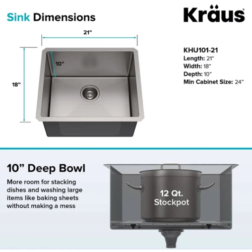 Кухонна мийка Kraus KHU101-21
