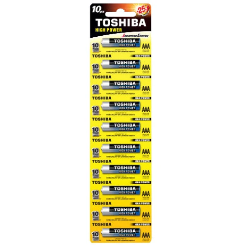 Toshiba AAA bat Alkaline 10шт High Power (00152669)