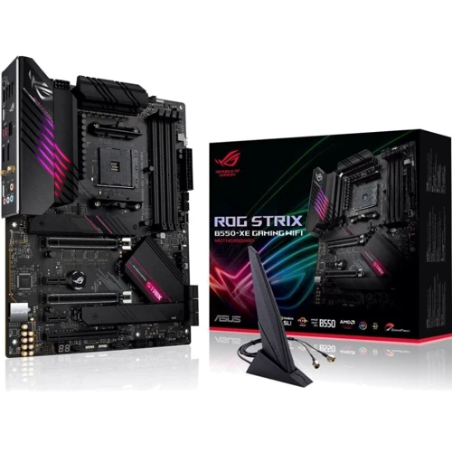 ASUS ROG STRIX B550-XE GAMING WIFI: Оперативная память 4xDDR4 4866 МГц, до 128 ГБ