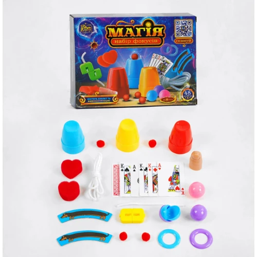 Набор фокусов Магия Game Club 48 способов игры QR-код с видео мастер-классом (11554 4FUN)