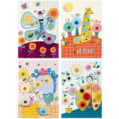 Художній комплект Djeco Колаж для самих маленьких Звірята (DJ08666)