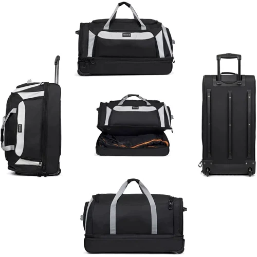 Дорожня сумка на колесах TravelZ Wheelbag Doubleloader black (603098) (931071)