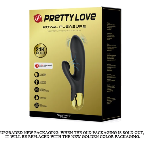 Вибратор Pretty Love Royal Pleasure Sucking Black