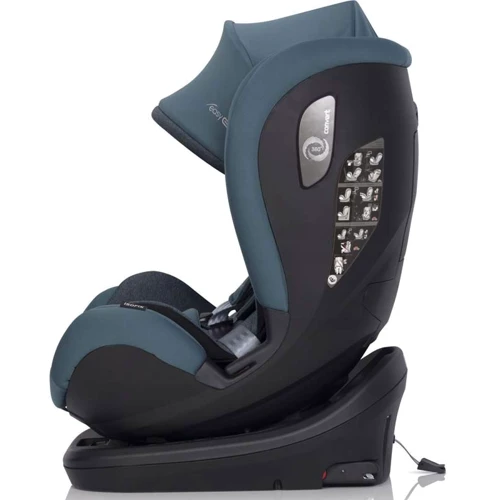 Автокресло EasyGo Convert izofix 0-36 9024-ECis-09 Dive, синий: Внутренние ремни 5-x точечные