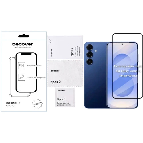 BeCover Tempered Glass Black for Samsung S731 Galaxy S25 FE (714379)