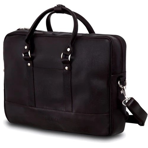 Solier Leather Bag DarkBrown (S04DarkBrown) for MacBook Pro 15": Материал Экокожа