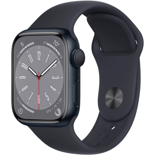 

Apple Watch Series 8 41mm Gps Midnight Aluminum Case with Midnight Sport Band (MNP53, MNU73)
