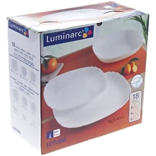 Столовый сервиз Luminarc H3527 Lotusia			: Количество предметов в наборе 18