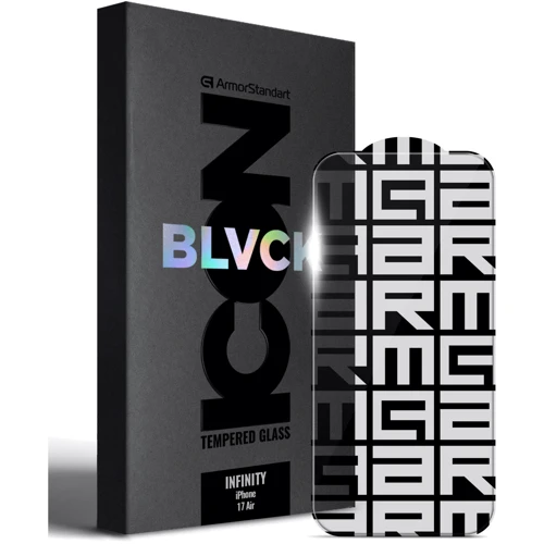Защитное стекло для iPhone ArmorStandart Infinity Black Icon 2.75D Clear for iPhone Air (ARM86413)
