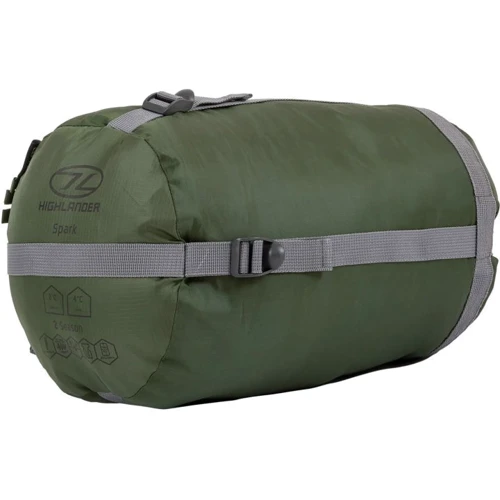 Спальний мішок Спальний мішок Highlander Phoenix Spark 150/+4°C Olive Green Left зелений (SB242-OG) фото 7