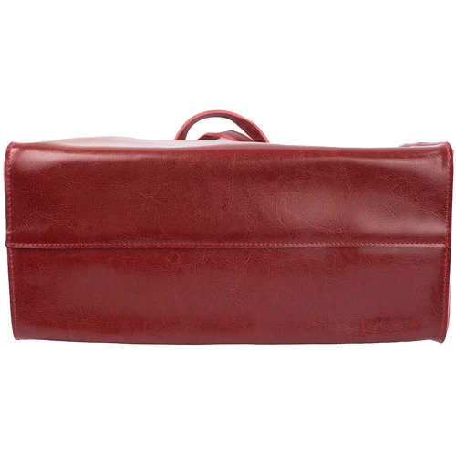 Женская сумка шоппер Valiria Fashion красная (ODA8993-17): Фактура Матовая, Гладкая
