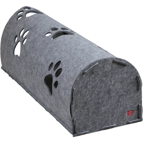 Будиночок-тунель для кішки Red Point "Kitty Tunnel" з мишкою сірий 850х280х280 мм (ТН.01.В.11.00.216) фото 1