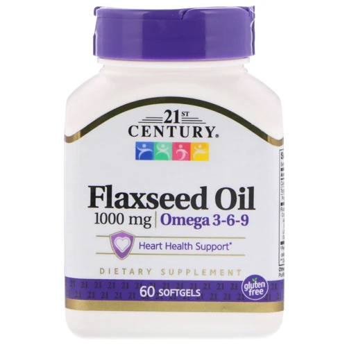 21st Century Omega 3-6-9 Flaxseed Oil (1000 mg) 60 Softgels