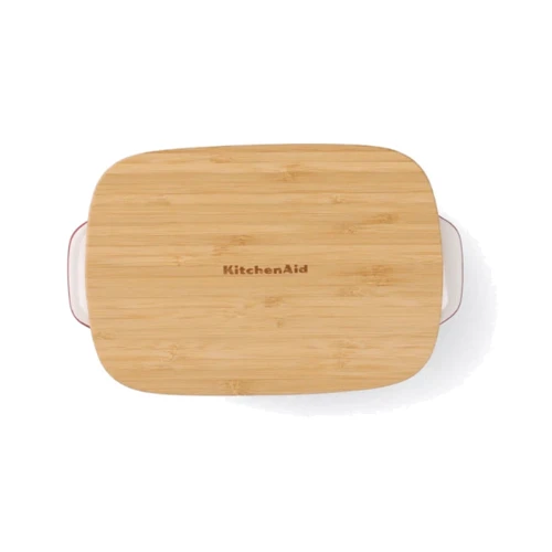 Форма для запекания с крышкой KitchenAid 6.5х15.5х26 см, красный (CC006104-001): Крышка Есть
