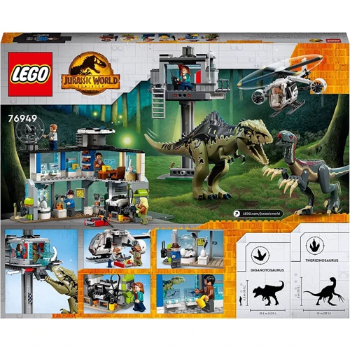 Конструктор LEGO Jurassic World Атака гіганотозавра та теризинозавра (76949): Рекомендований вік 9+
