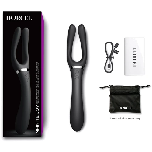 Вибратор-стимулятор Dorcel Infinite Joy Black (многофункциональный)