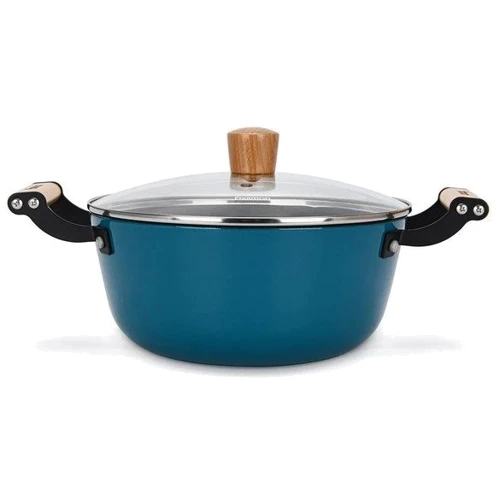 Каструля Fissman Seagreen з кришкою 24x11 см 4 л (4014): Тип Традиционная
