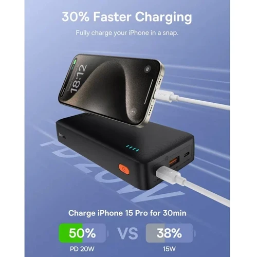 Внешний аккумулятор Baseus Power Bank 20000mAh Airpow 20W Black (P10022804113-00) фото 10