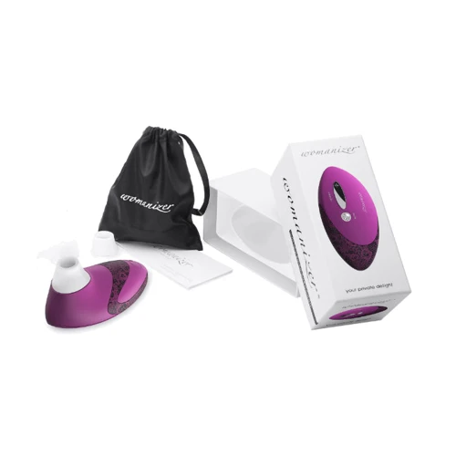 Womanizer W500 - вакуумный стимулятор клитора с кристаллом Swarovski, сиреневый