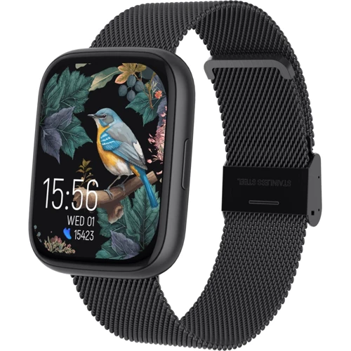 Смарт-часы Forever ForeVigo 4 SW-330 Black + ремешок: Дисплей 1.95" AMOLED