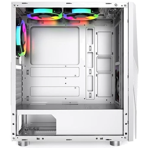 Корпус Montech Fighter 500 White (FIGHTER 500 (W)): Материал передней панели пластик и металл