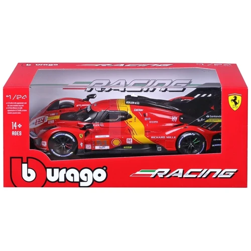 Автомодель Bburago Ferrari 499P LMH 1:24 (18-38090) фото 8