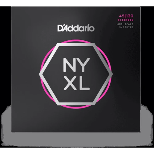 Струна для гітар Комплект струн D'addario NYXL45130 Regular Light 5-String (45-130)