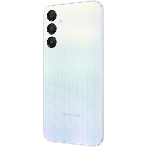 Смартфон Samsung Galaxy A25 5G 8/256GB Light Blue A256: Камера Тройная 50 Мп (f/1.8) + 5 Мп (f/2.2) + 2 Мп (f/2.4) / LED вспышка / HDR / Фронтальная 13 Мп (f/2.2)