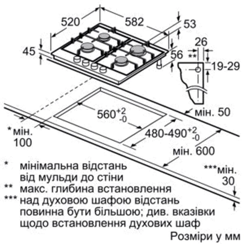 Варочная поверхность газовая Bosch PCP6A5B90R фото 4