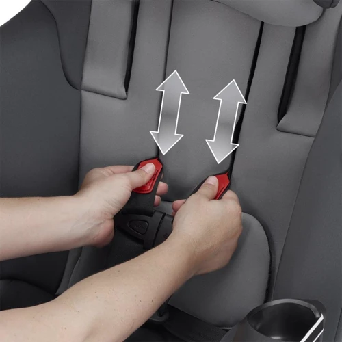 Автокрісло Evenflo Symphony - Sport Gray Ash (група від 2,2 до 49,8 кг): Внутрішні ремені 5-ти точкові, з м'якими накладками
