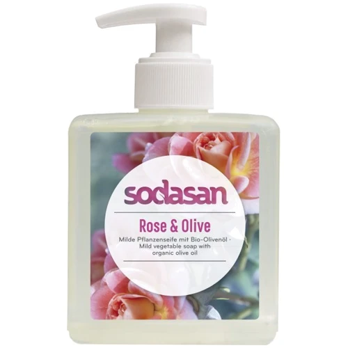 Sodasan Rose-Olive Органическое жидкое тонизирующее мыло 300 ml