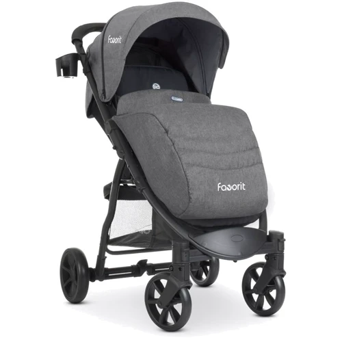 Прогулочная коляска El Camino Favorit v.2 Medium Gray (M 3409L): Количество блоков 1