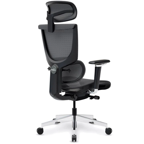 Кресло Mealux S8 Air Black (арт. HF-S8P M/B)	: Оснащение Поясничный валик, Подлокотники, Подголовник, С крестовиной, С колесиками