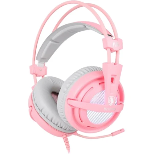 Наушники Sades A6 Pink (saa6pku): Тип конструкции полноразмерные