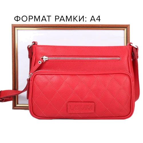 Женская сумка через плечо Laskara красная (LK-DS256-red): Пол Женский