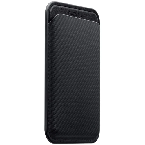 Чохол для iPhone Pitaka Magnetic Woven Wallet Black/Grey (MWW2401)