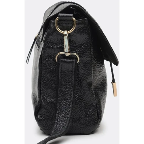 Жіноча сумка через плече Borsa Leather чорна (K10306-black): Країна виробник Тайвань