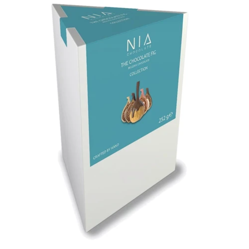 Інжир NIA CHOCOLATE The Chocolate Fig Collection 252 г, сушений у шоколаді з ароматом бренді (8683465820158)