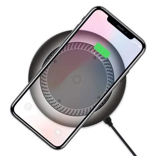 Зарядное устройство Baseus Wireless Charger Whirlwind Desktop Black 10W (CCALL-XU01): Сила тока 2А