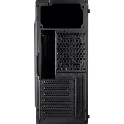 Корпус AEROCOOL PGS Streak (Black): Матеріал передній панелі пластик