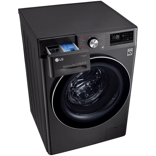 Пральна машина LG F4WV909PS2A: Завантаження білизни (прання), кг 9