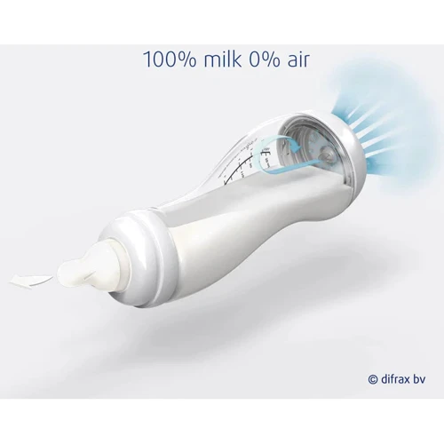 Антиколиковая бутылочка для кормления Difrax S-bottle Natural с силиконовой соской 170 мл Popcorn (705 Popcorn): Возраст с рождения
