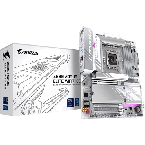 Gigabyte Z890 AORUS ELITE WIFI7 ICE: Дополнительно Радиатор на VRM, Поддержка RAID, Поддержка UEFI, Адаптер Wi-Fi