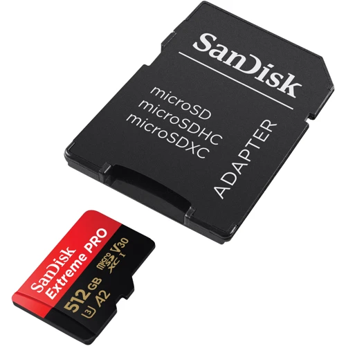 Карта пам'яті SanDisk 512GB microSDXC UHS-I U3 Extreme Pro + adapter (SDSQXCD-512G-GN6MA): Тип карти MicroSDXC