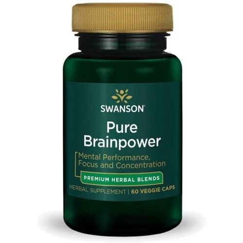 Swanson Ultra Pure Brainpower Улучшение памяти и работы мозга 60 веганских капсул