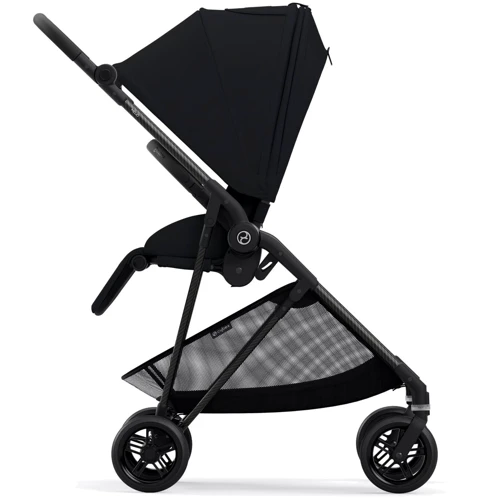 Прогулянковий візок Cybex Melio Carbon Moon Black з бампером (522002639): Ширина шасі 49 см