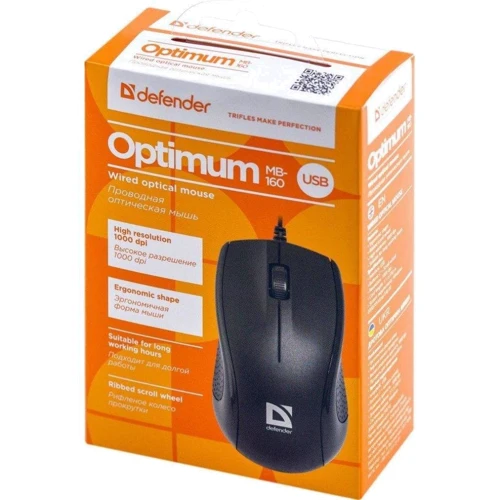 Мышь Defender Optimum MB-160 Black USB (52160)
