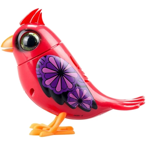 Интерактивная птичкаDigiBirds II Красный кардинал 50 мелодий, клипса (88603) фото 4